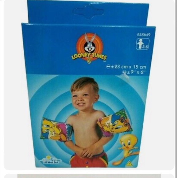 LOONEY TUNES Tweety Bird Swim Arm Bands FLOATIES - Picture 2 of 7